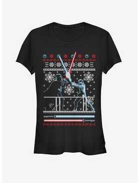 Star Wars Ugly Christmas Sweater Duel Girls T-Shirt, , hi-res