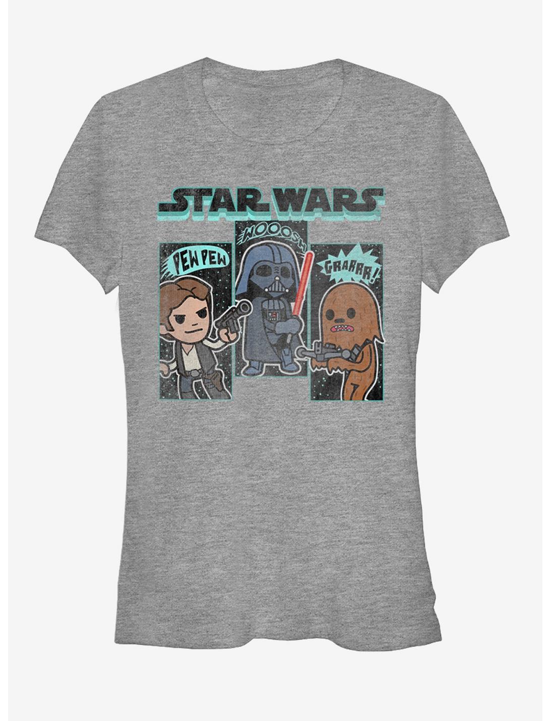 Star Wars Cartoon Sounds Girls T-Shirt, ATH HTR, hi-res