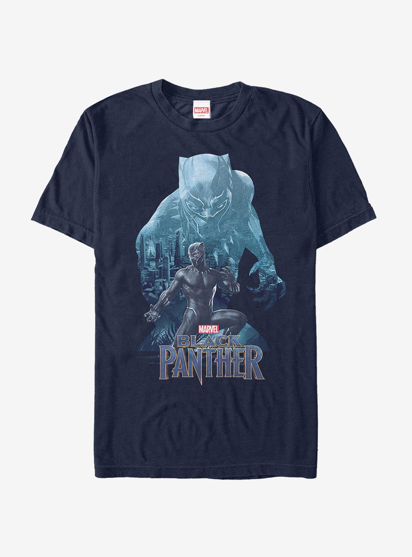 Marvel Black Panther 2018 Wakanda Silhouette T-Shirt, , hi-res