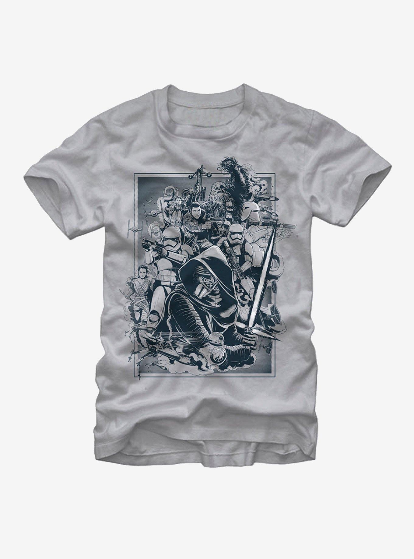Star Wars Episode VII Characters The Force Awakens T-Shirt, , hi-res
