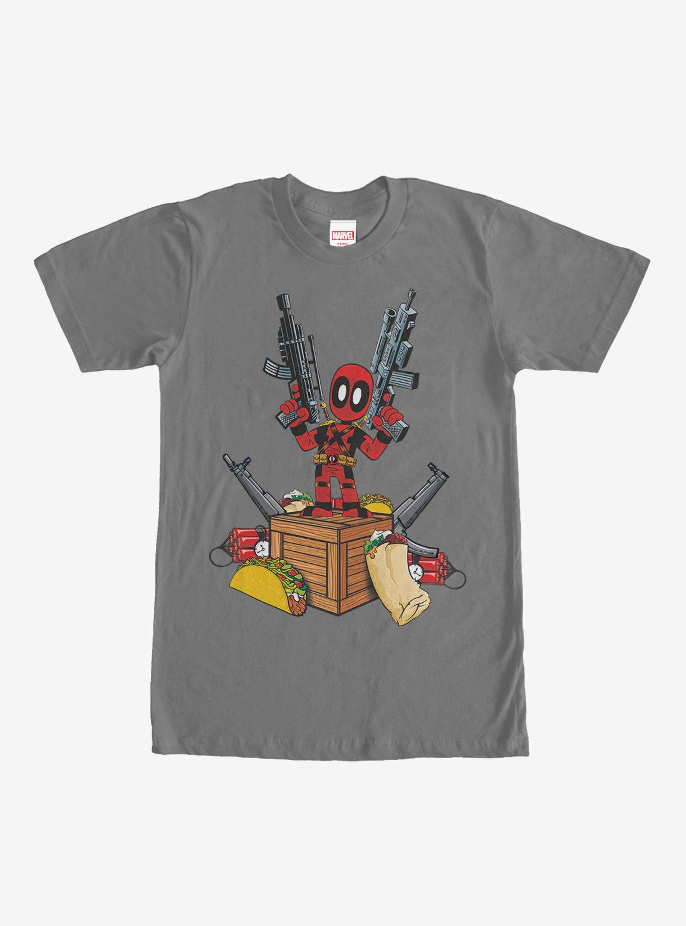 Marvel Deadpool Weapons & Food T-Shirt, , hi-res