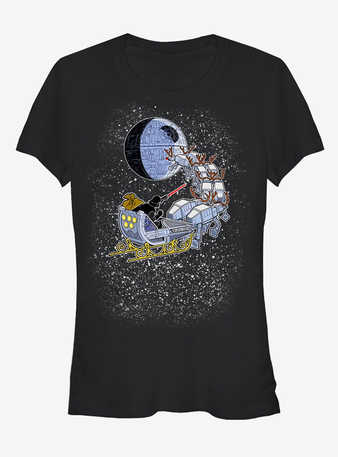 Star Wars Darth Vader Sleigh Girls T-Shirt, BLACK, hi-res