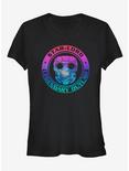Marvel Guardians of the Galaxy Star-Lord Space Outlaw Girls T-Shirt, BLACK, hi-res