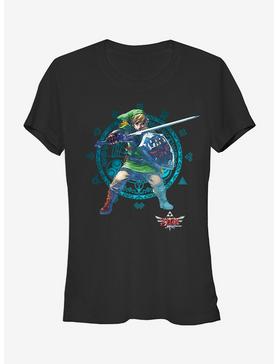 Nintendo Legend of Zelda Master Sword Girls T-Shirt, BLACK, hi-res
