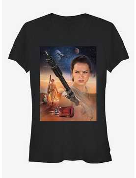 Star Wars Rey Collage Girls T-Shirt, , hi-res