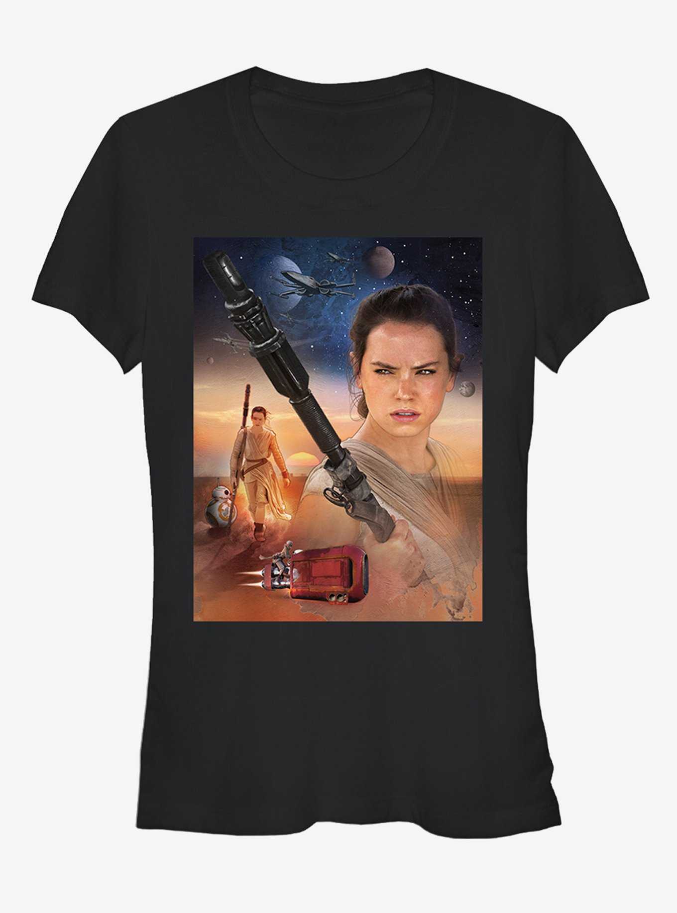Star Wars Rey Collage Girls T-Shirt, , hi-res