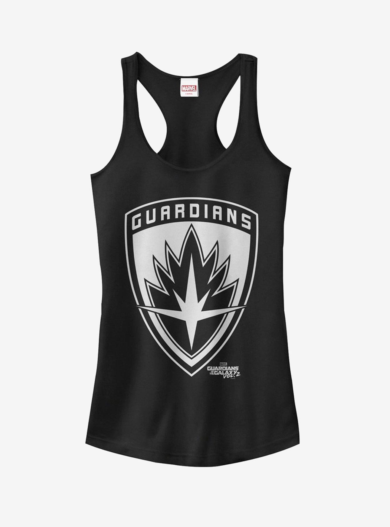 Marvel Guardians of Galaxy Vol. 2 Classic Shield Girls Tank, BLACK, hi-res