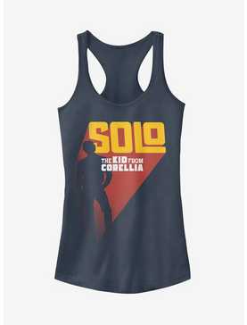 Star Wars Solo The Kid From Corellia Silhouette Girls Tank, , hi-res