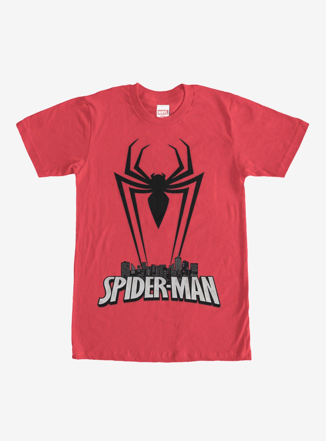 Marvel Spider-Man Spider Silhouette T-Shirt, RED, hi-res