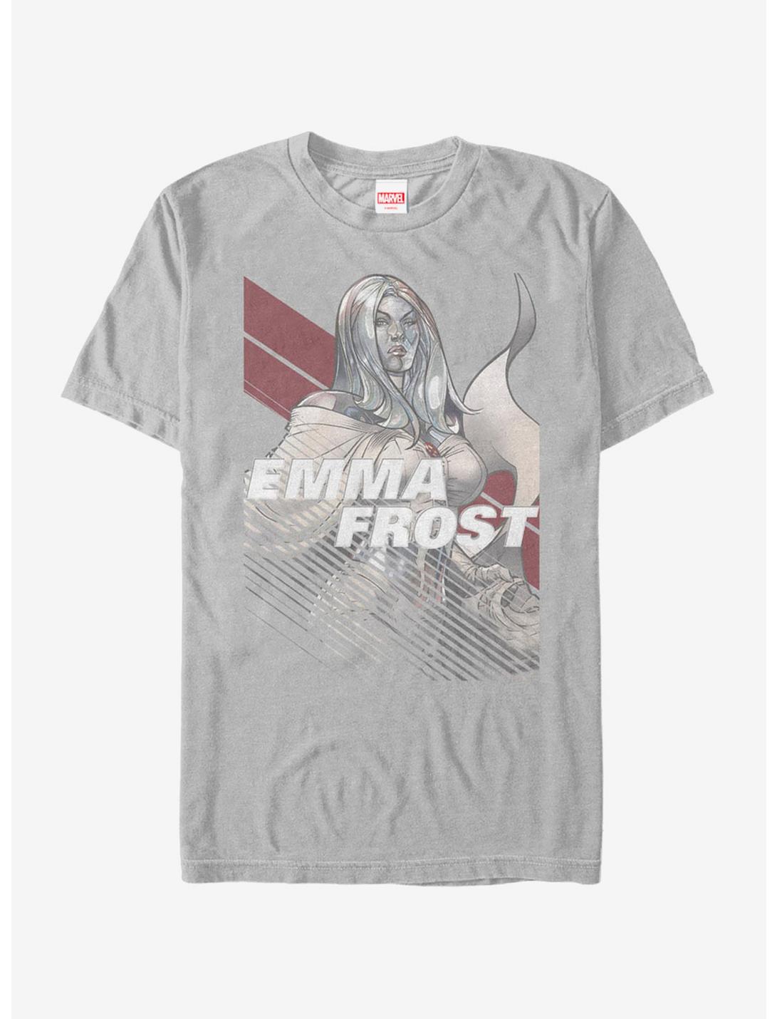 Marvel X-Men Emma Frost Stripe T-Shirt, SILVER, hi-res
