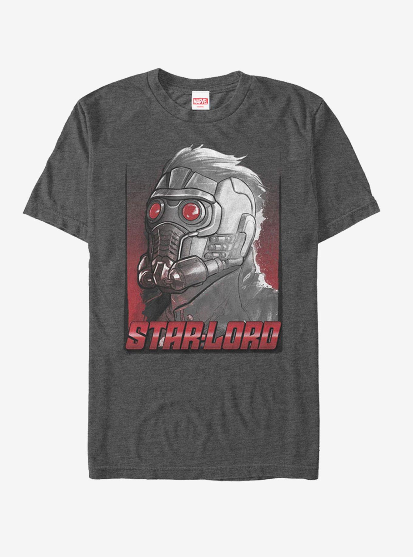 Marvel Guardians of the Galaxy Star-Lord Profile  T-Shirt