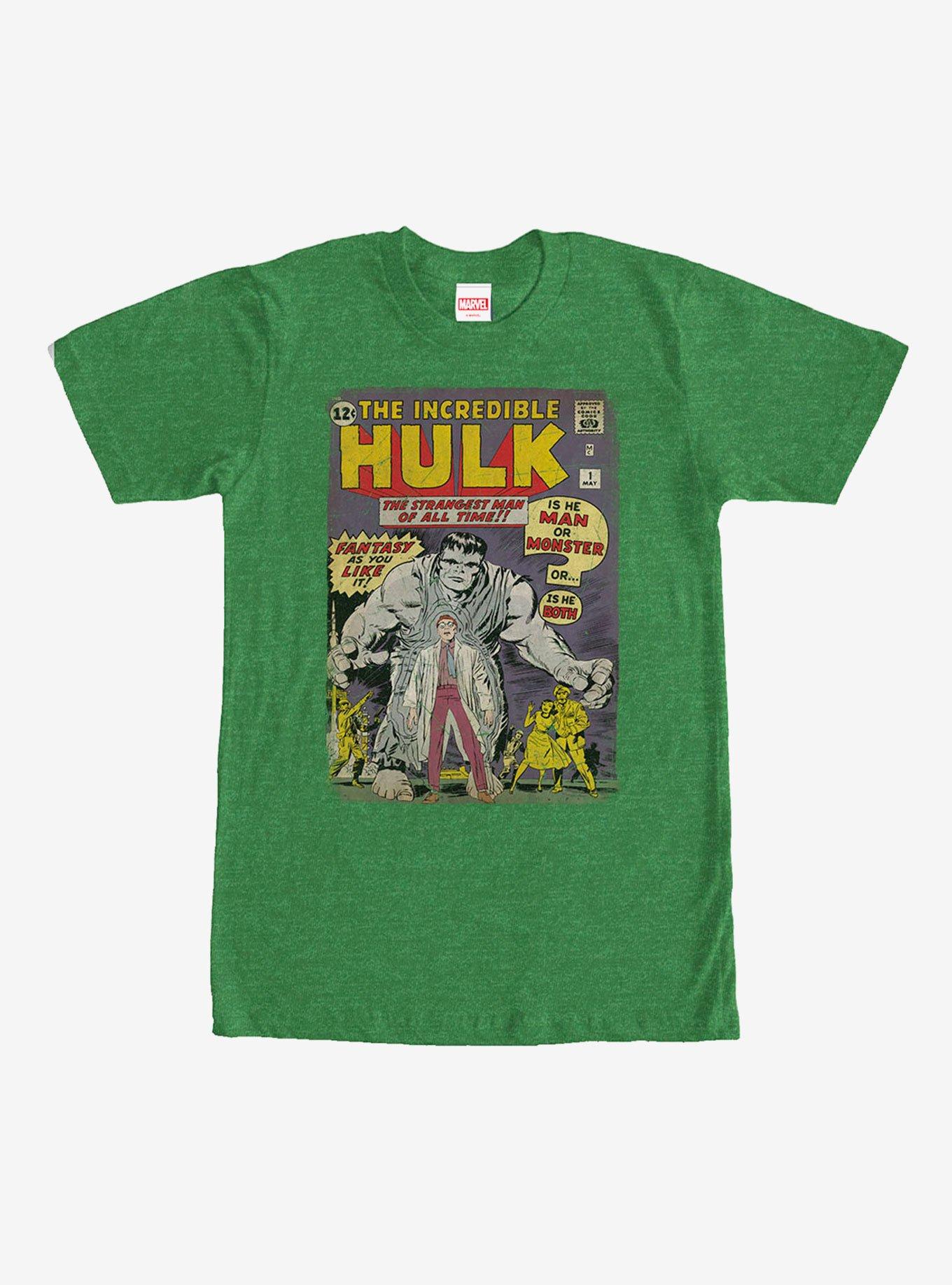 Marvel Hulk Comic Book Cover Print T-Shirt, , hi-res