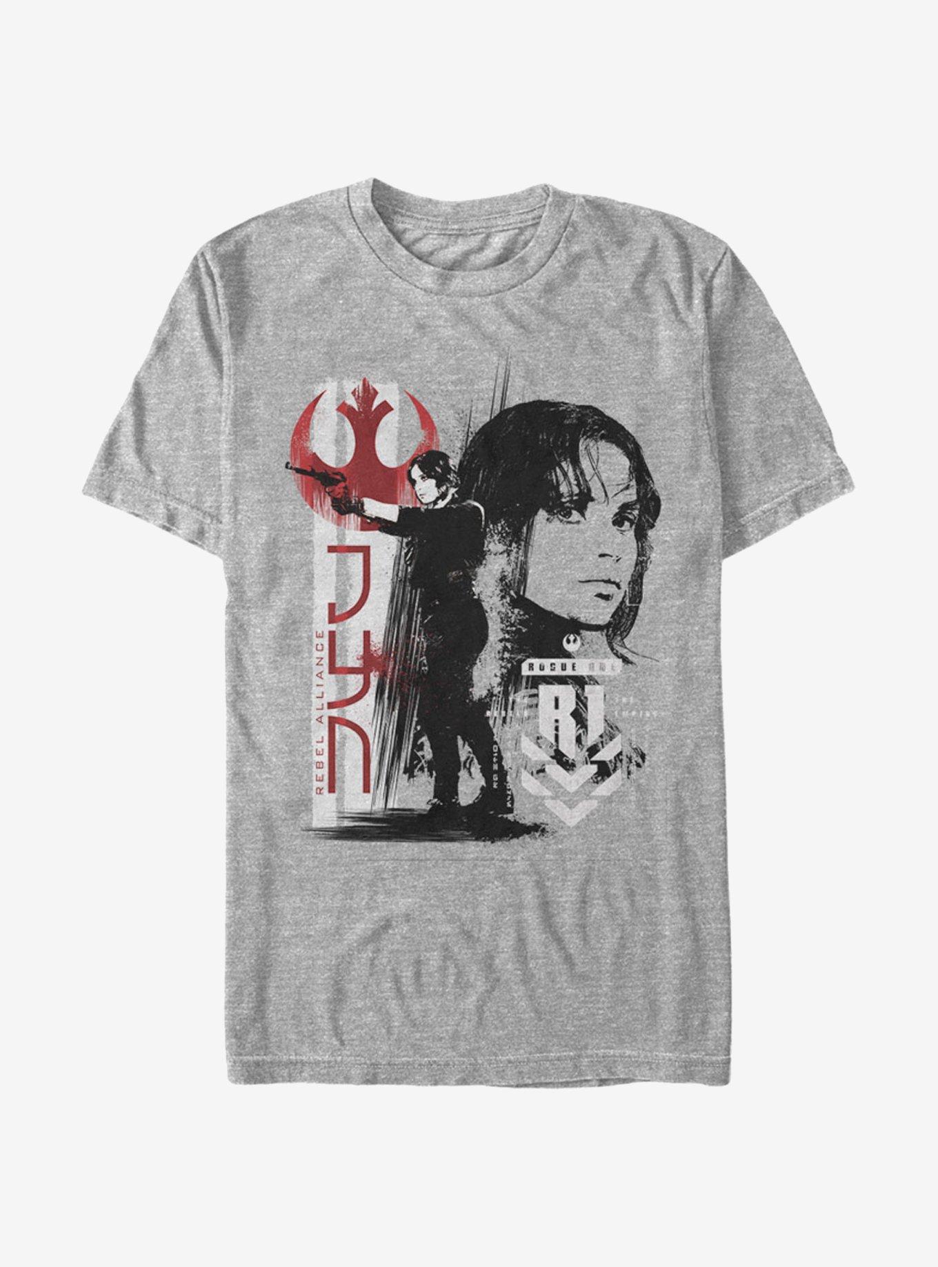 Star Wars Jyn Battle Ready T-Shirt, ATH HTR, hi-res