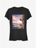 Nintendo Legend of Zelda Breath of the Wild Sunset Girls T-Shirt, BLACK, hi-res