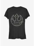 Star Wars Rebel Logo Streak Girls T-Shirt, BLACK, hi-res