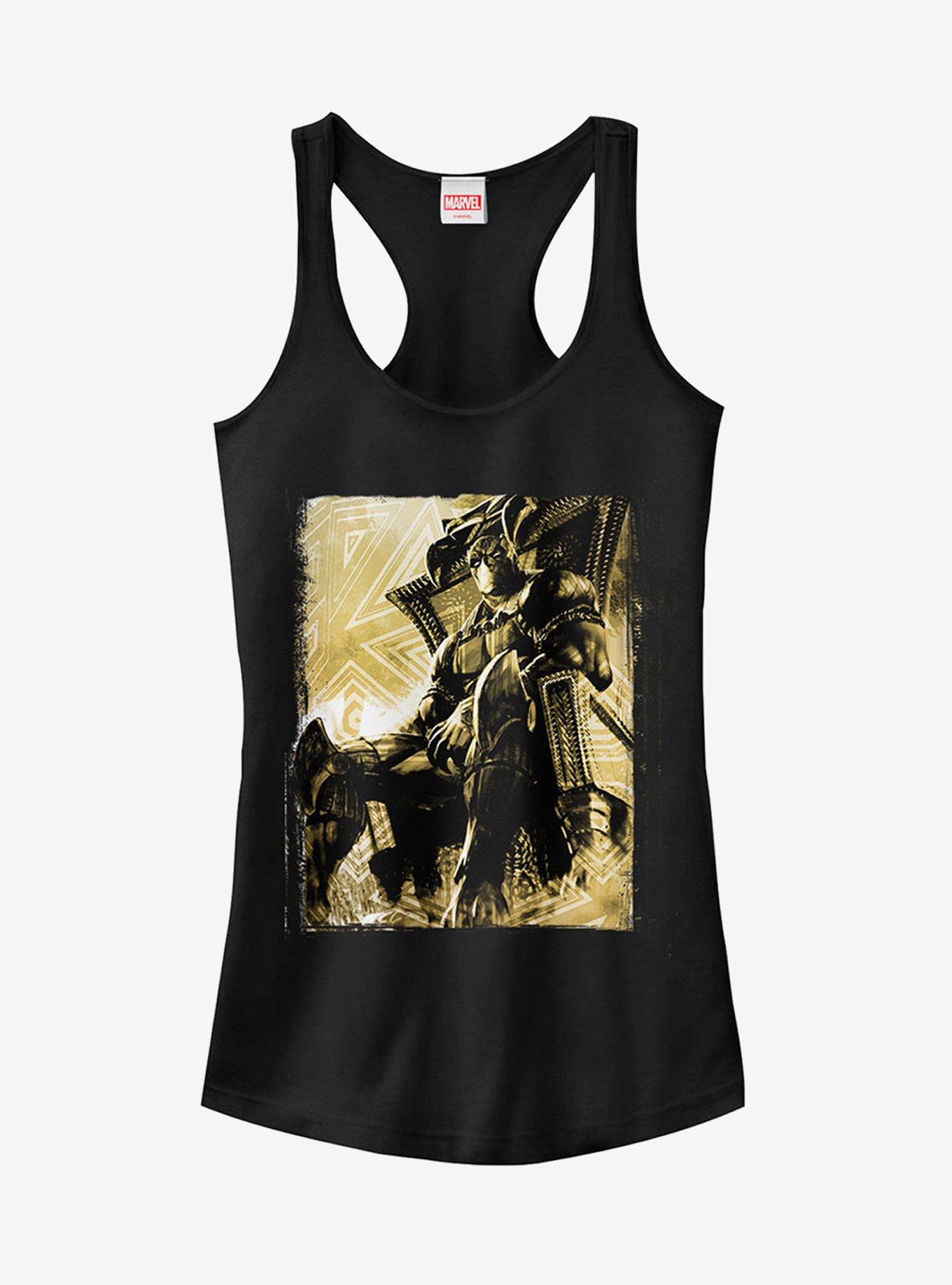 Marvel Black Panther Throne Girls T-Shirt, BLACK, hi-res