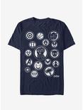 Marvel Avengers: Infinity War Character Badges T-Shirt, NAVY, hi-res
