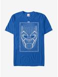 Marvel Black Panther 2018 Line Pattern T-Shirt, ROYAL, hi-res