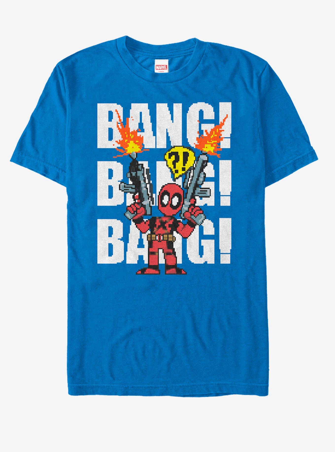 Marvel Deadpool Bang Bang T-Shirt, ROYAL, hi-res