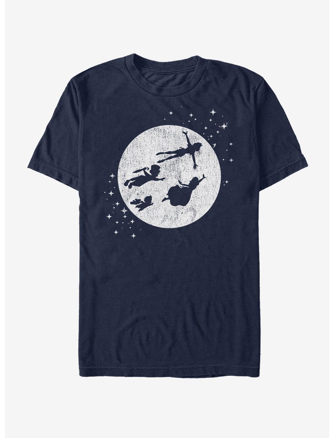 Peter Pan Fly Silhouette T-Shirt, NAVY, hi-res