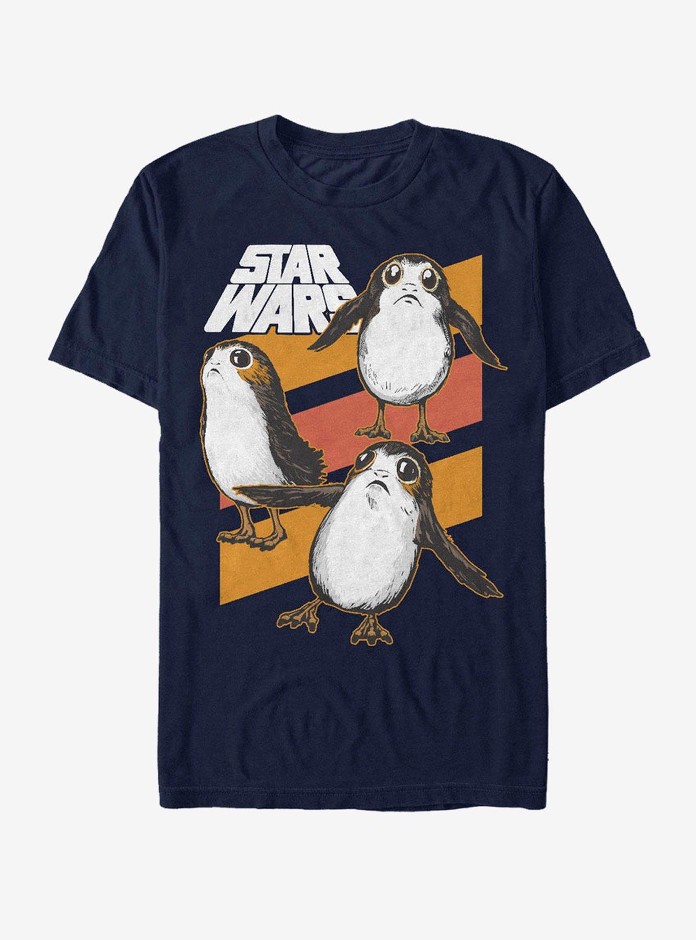 Star Wars Porg Stripes T-Shirt, NAVY, hi-res