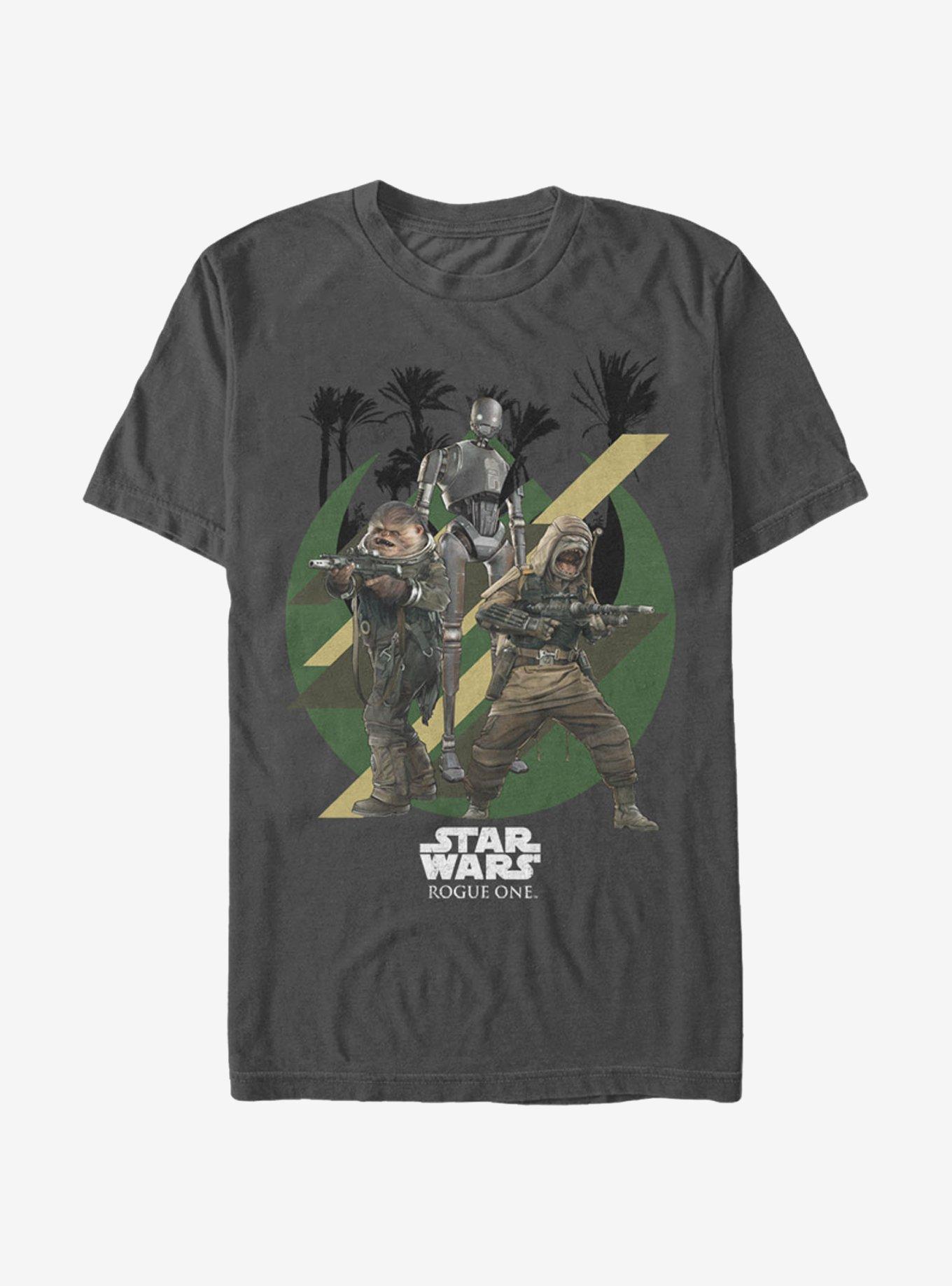 Star Wars Scarif Warriors Pao Bistan K-2SO T-Shirt, CHARCOAL, hi-res