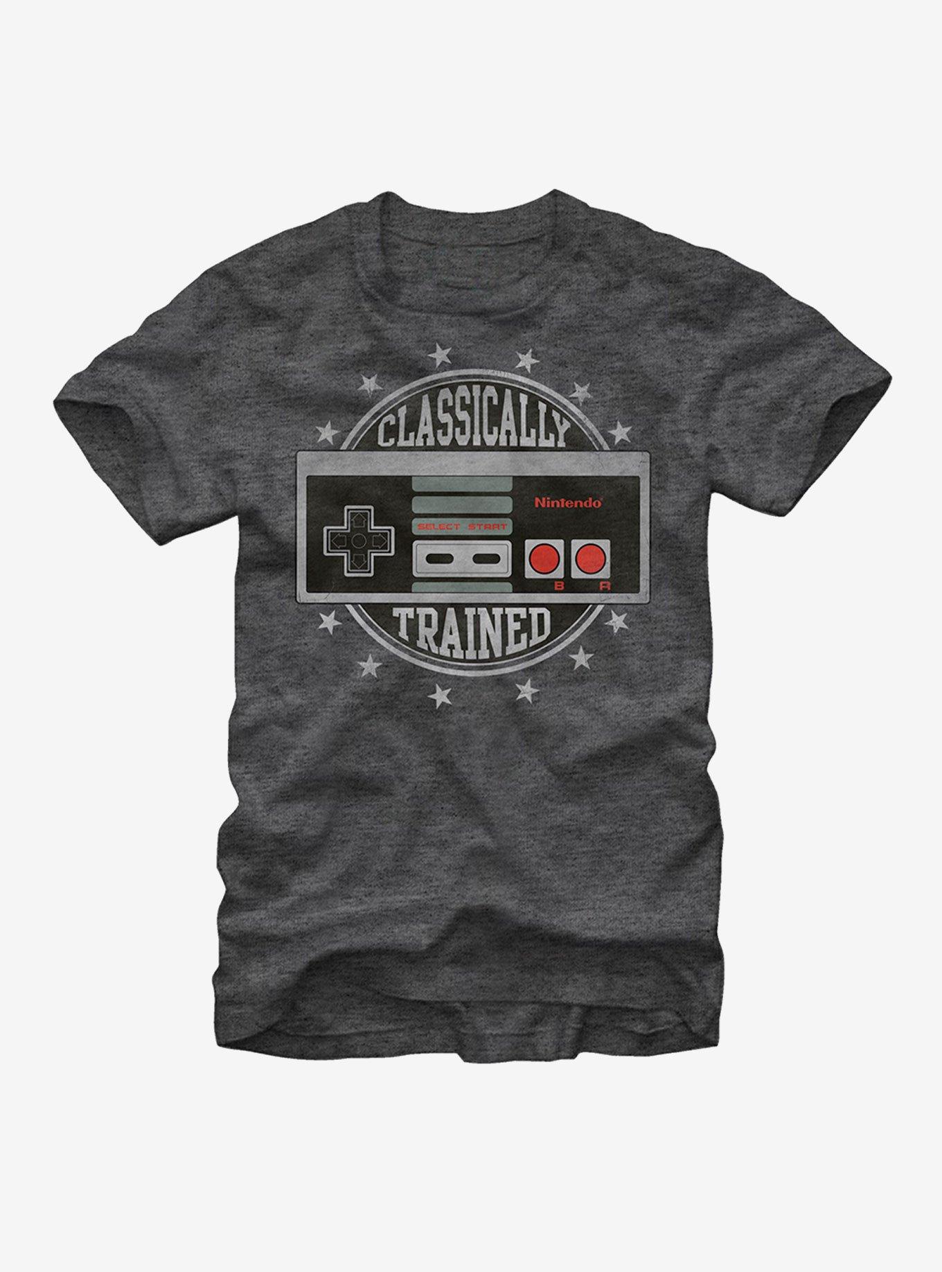 Nintendo Classically Trained T-Shirt, CHAR HTR, hi-res