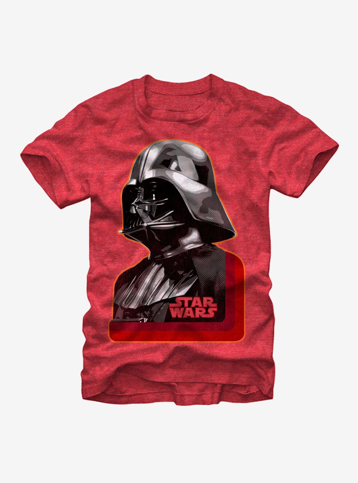 Star Wars Darth Vader Profile T-Shirt, RED HTR, hi-res