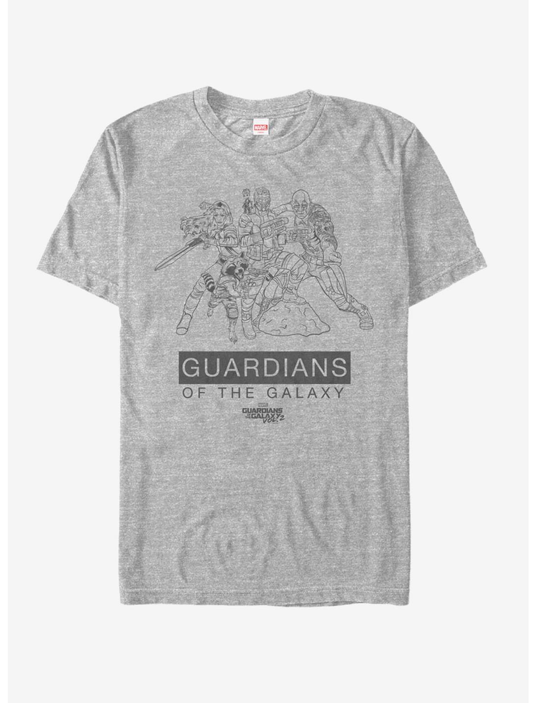 Marvel Guardians of the Galaxy Vol. 2 Team Ready T-Shirt, ATH HTR, hi-res