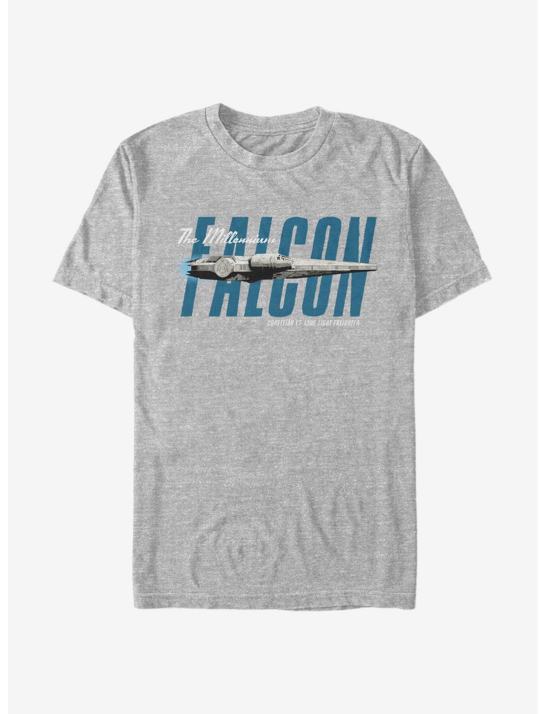 Star Wars Millennium Falcon Profile T-Shirt, ATH HTR, hi-res