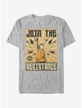 Star Wars Rey Resistance Propaganda Frame T-Shirt, ATH HTR, hi-res