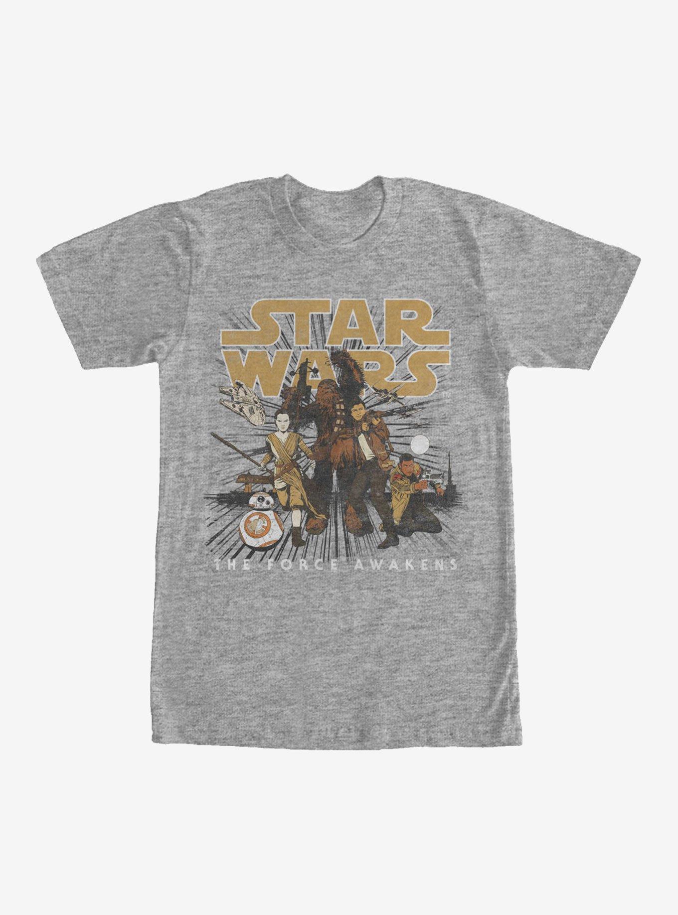 Star Wars Episode VII The Force Awakens Resistance Crew T-Shirt, ATH HTR, hi-res