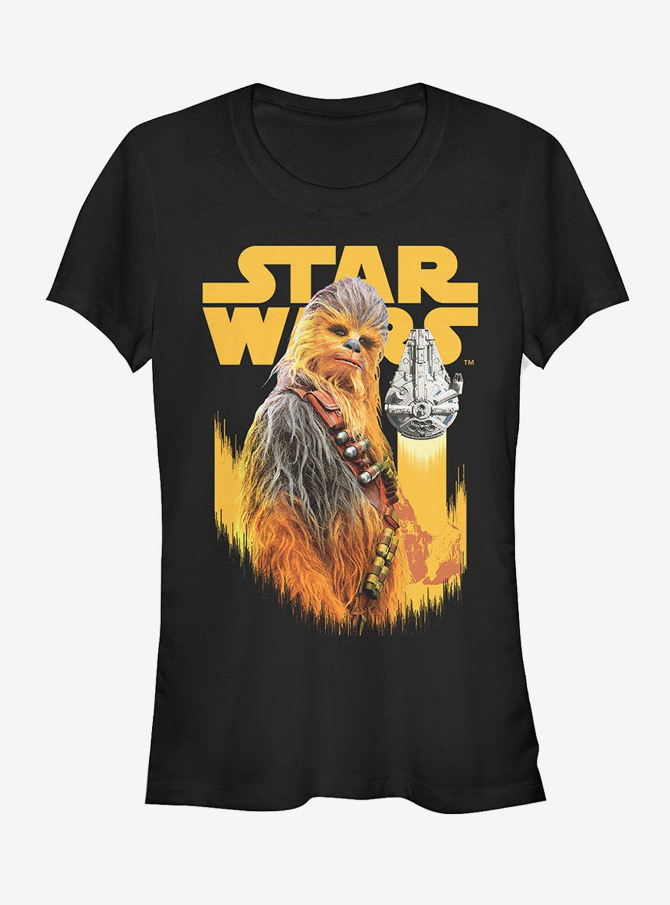 Star Wars Chewie Pose Girls T-Shirt, BLACK, hi-res