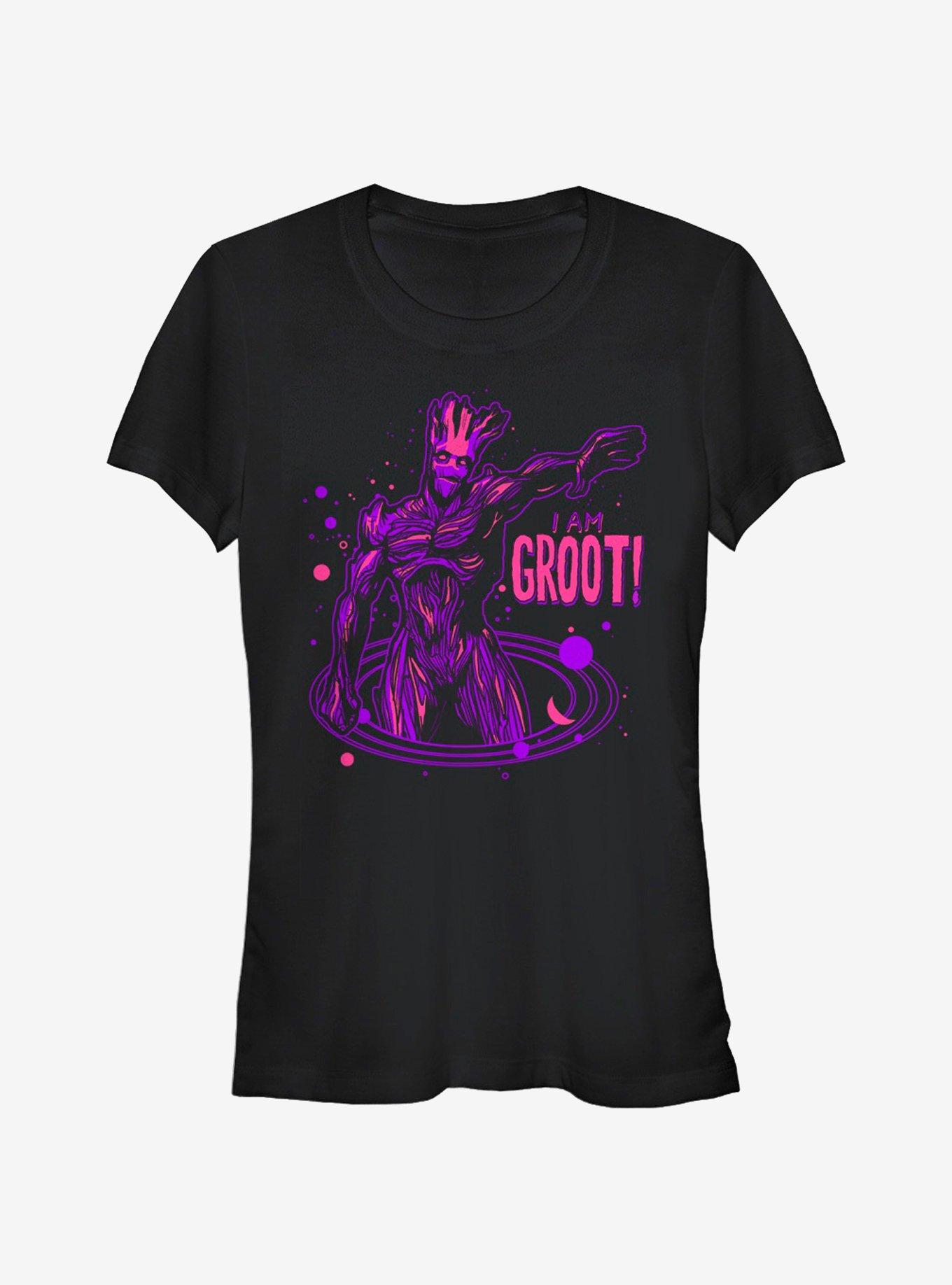 Marvel Guardians of the Galaxy I am Groot Girls T-Shirt, BLACK, hi-res