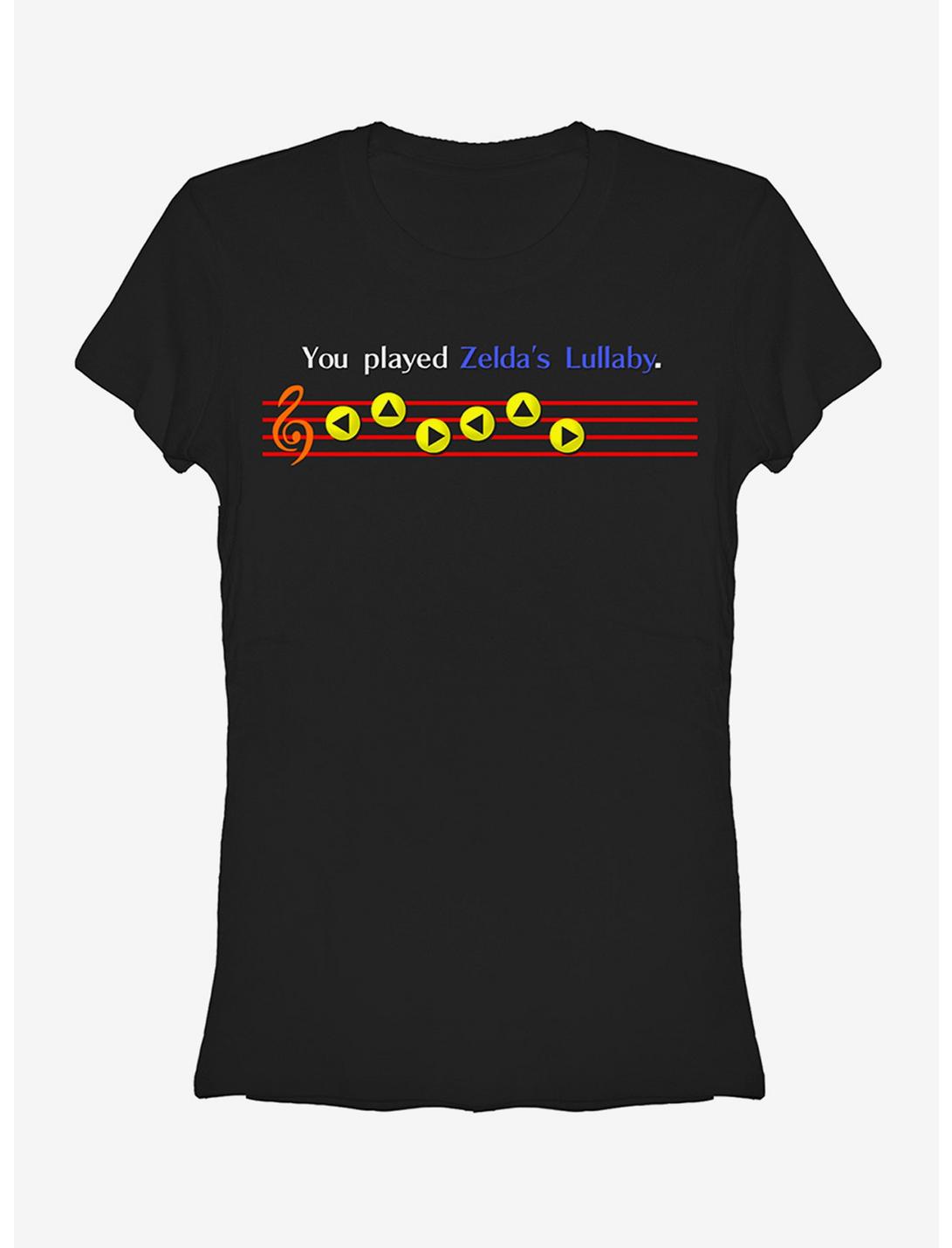 Nintendo Legend of Zelda Lullaby Girls T-Shirt, BLACK, hi-res