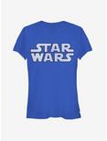 Star Wars Movie Logo Girls T-Shirt, ROYAL, hi-res