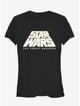 Star Wars Episode VII The Force Awakens Logo Girls T-Shirt, BLACK, hi-res