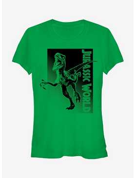 Jurassic World Green Velociraptor Attack Girls T-Shirt, , hi-res