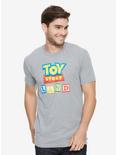 Disney Pixar Toy Story Land T-Shirt - BoxLunch Exclusive, GREY, hi-res