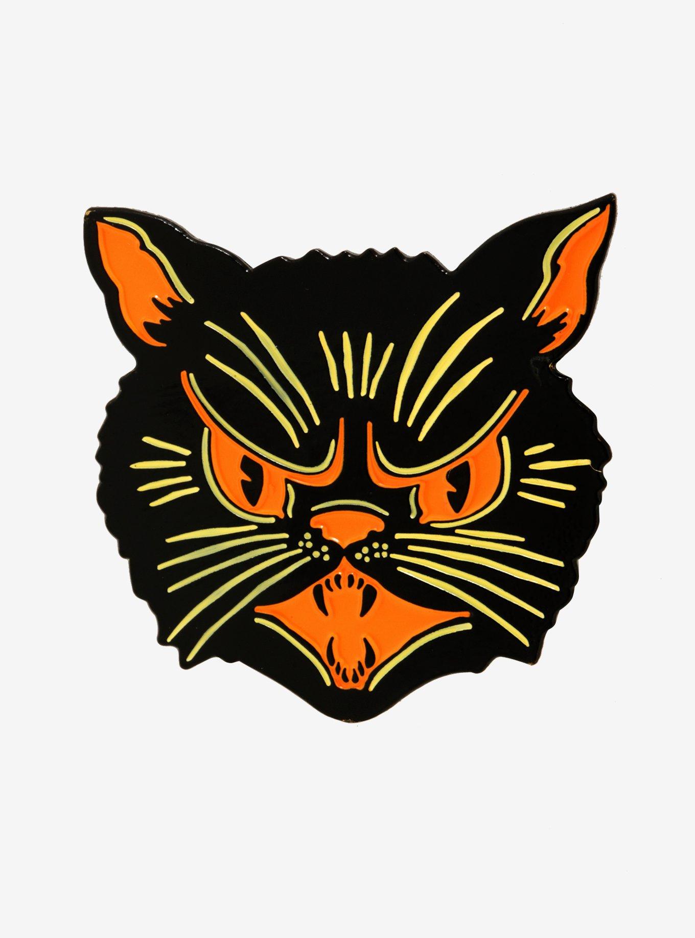 Beistle Scratch Cat Enamel Pin, , hi-res
