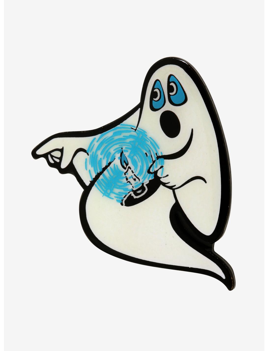 Beistle Candle Ghost Enamel Pin, , hi-res