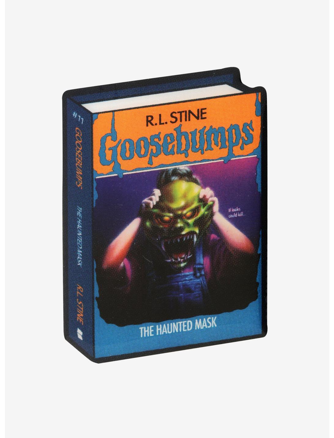 Goosebumps The Haunted Mask Book Cover Enamel Pin, , hi-res