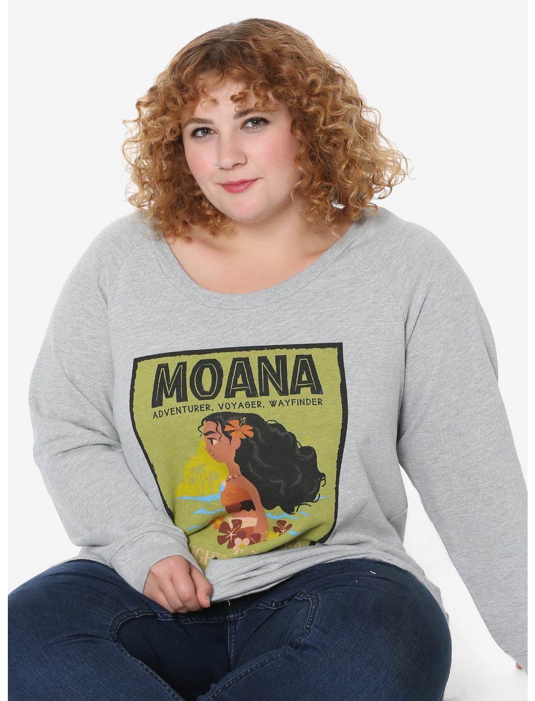 Disney Moana Adventurer Girls Sweatshirt Plus Size, MULTI, hi-res