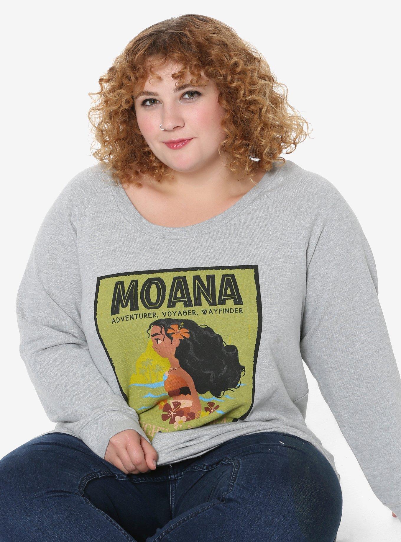 Disney Moana Adventurer Girls Sweatshirt Plus Size, MULTI, hi-res