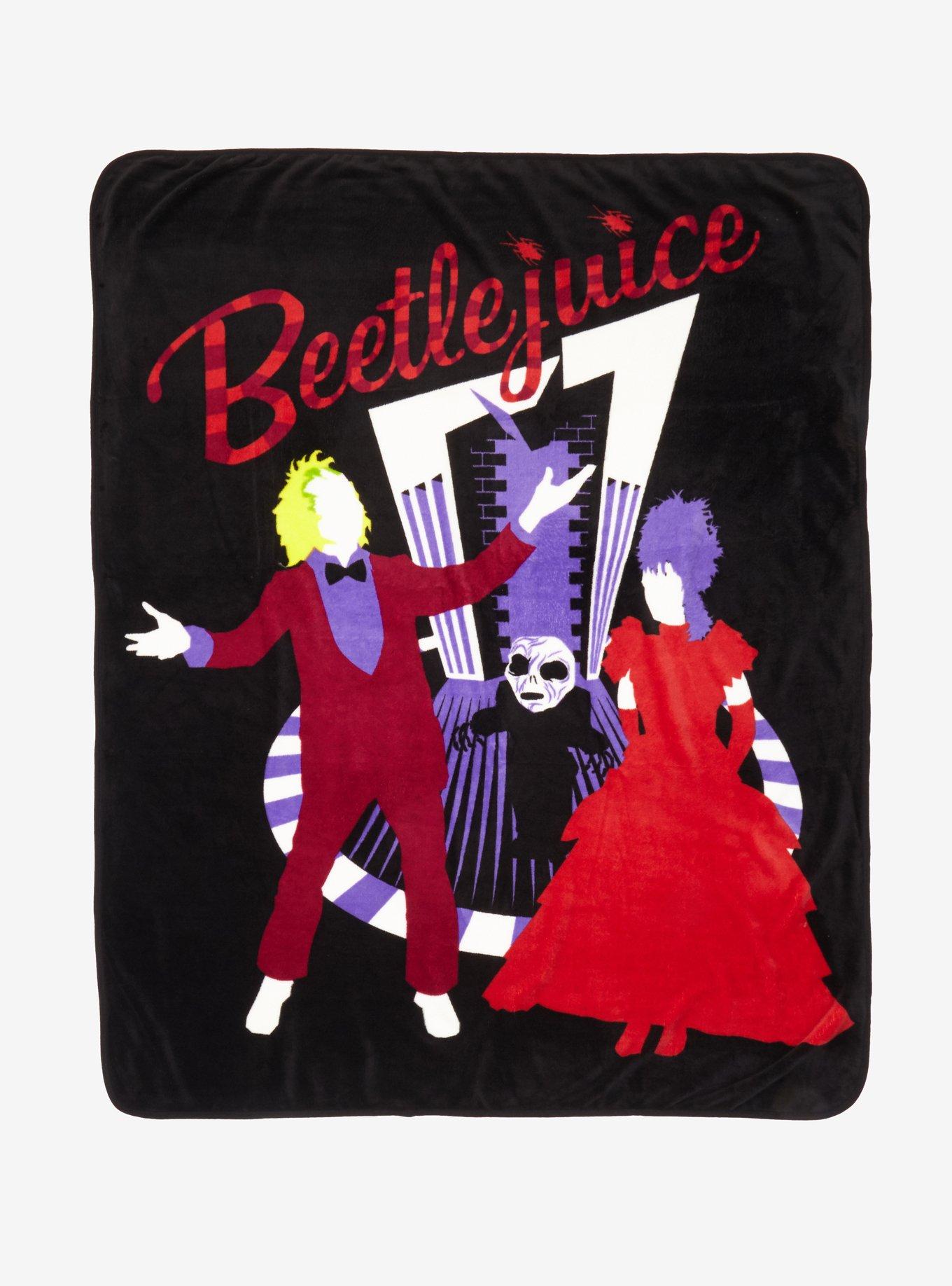 Beetlejuice Wedding Silhouette Throw Blanket, , hi-res