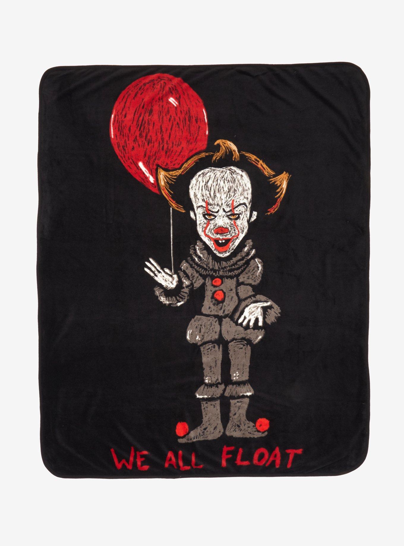 IT Chalk-Drawn Pennywise Throw Blanket, , hi-res