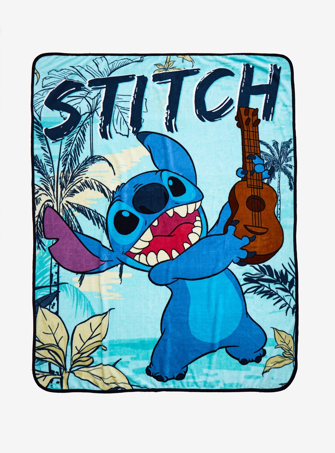 Disney Lilo &  Stitch Guitar Stitch Throw Blanket, , hi-res