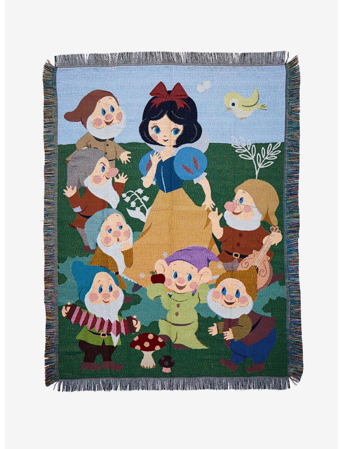 Disney Snow White And The Seven Dwarfs Illustration Tapestry Throw Blanket, , hi-res