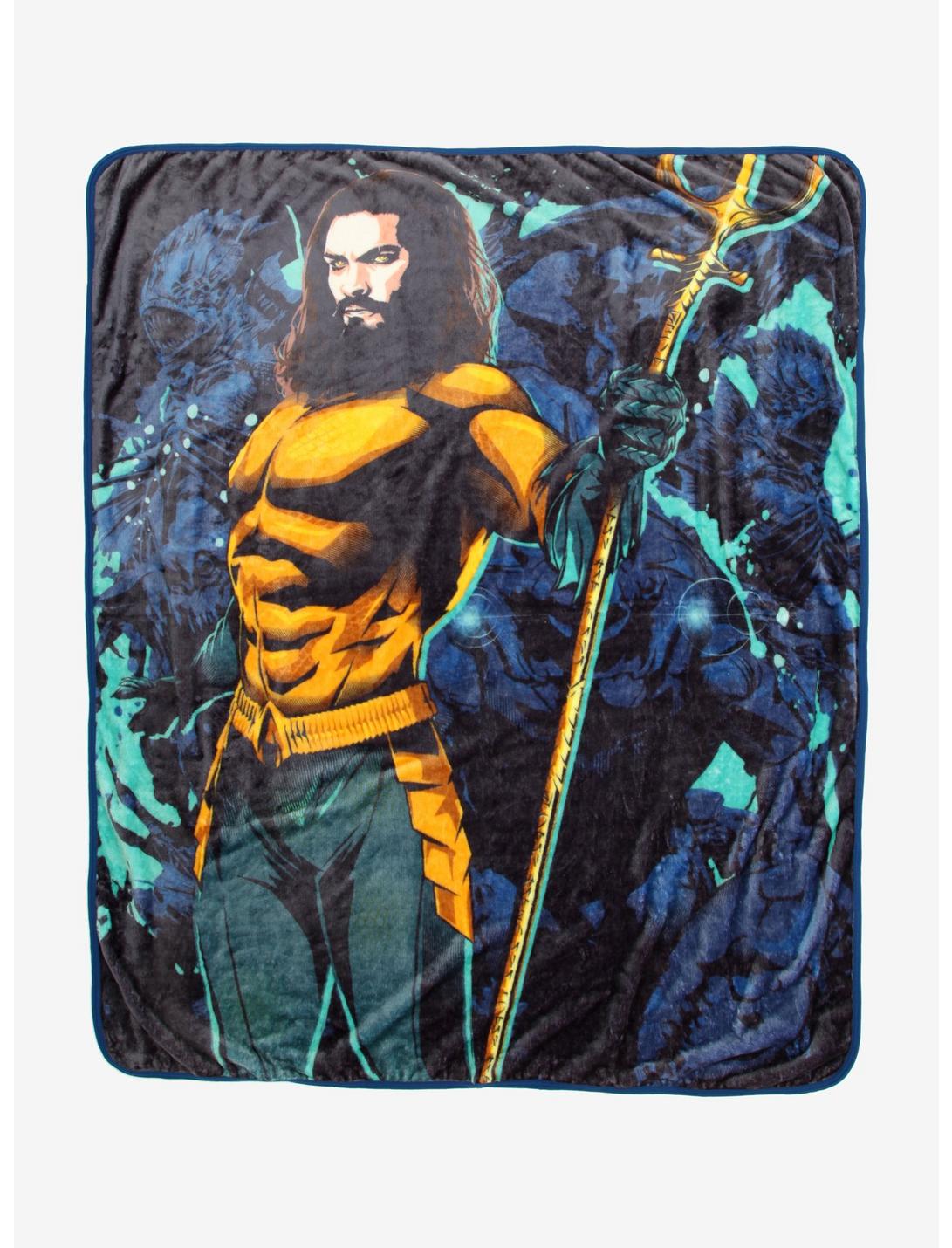 DC Aquaman Movie Throw Blanket, , hi-res