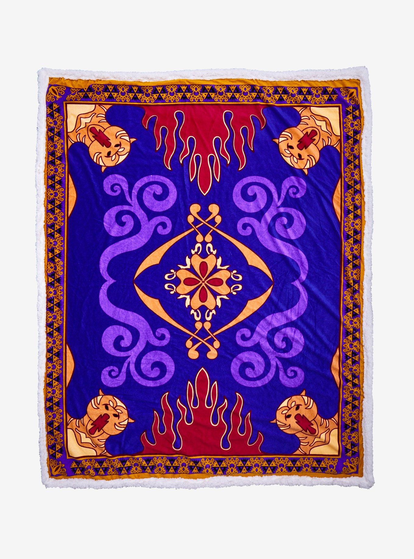 Disney Aladdin Flying Carpet Sherpa Throw Blanket Hot Topic